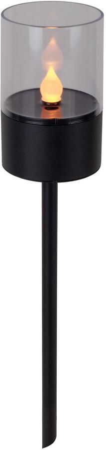 My home Led-solarlamp Lufy 4-delige set decoratieve spiezen tuinfakkel met vlam effect metaal h: 37cm (4 stuks) - Foto 3