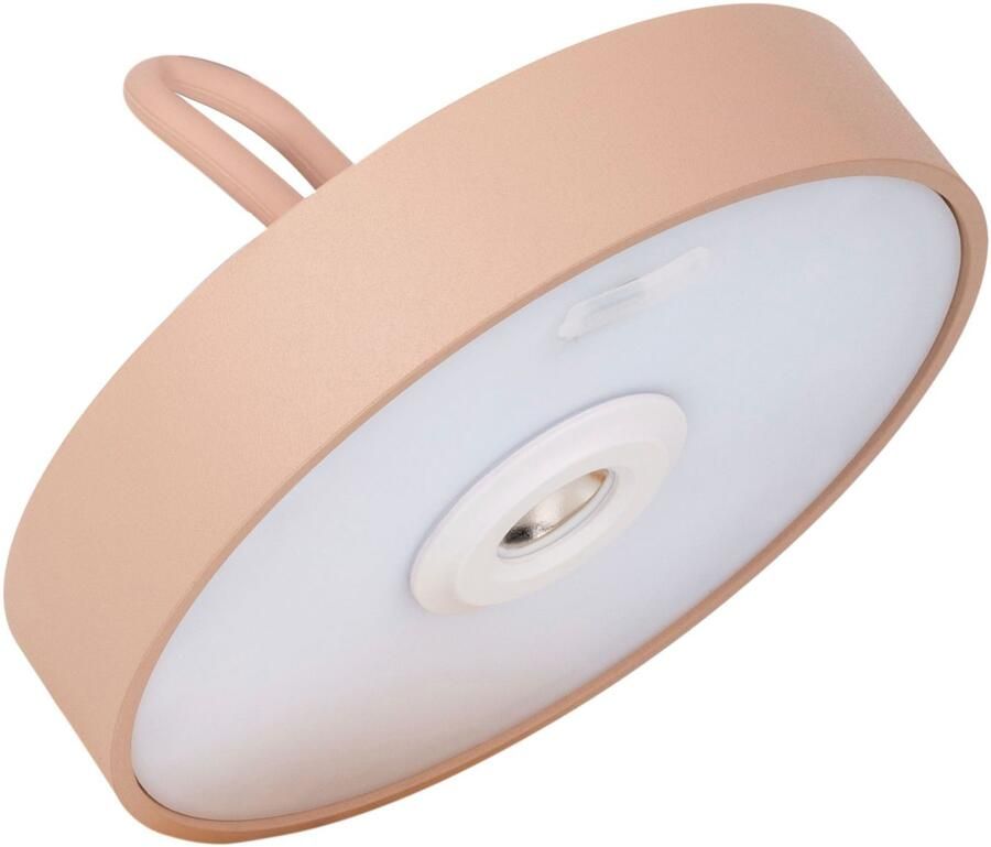 My home Led-tafellamp Charmont met houten voet afneembare hoofdkant als hanglamp te gebruiken oplaadbaar incl. accu + usb-kabel hoofdeinde magnetisch afneembaar hout (1 stuk) - Foto 5