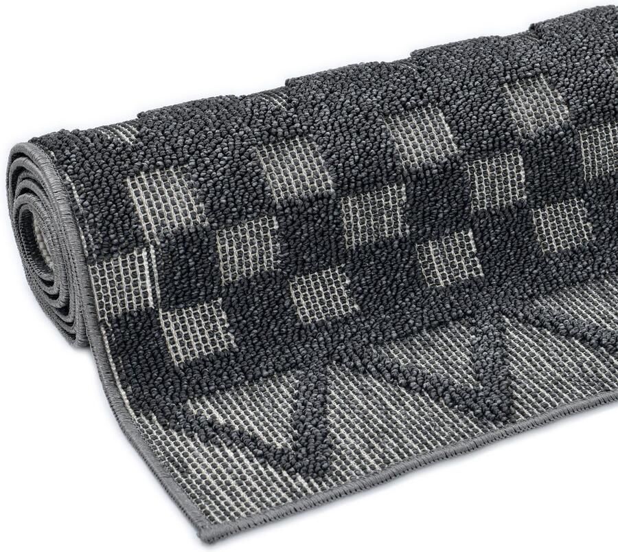 My home Loper Juliane Outdoor Hoog-laag structuur Boho geschikt voor buiten - Foto 5