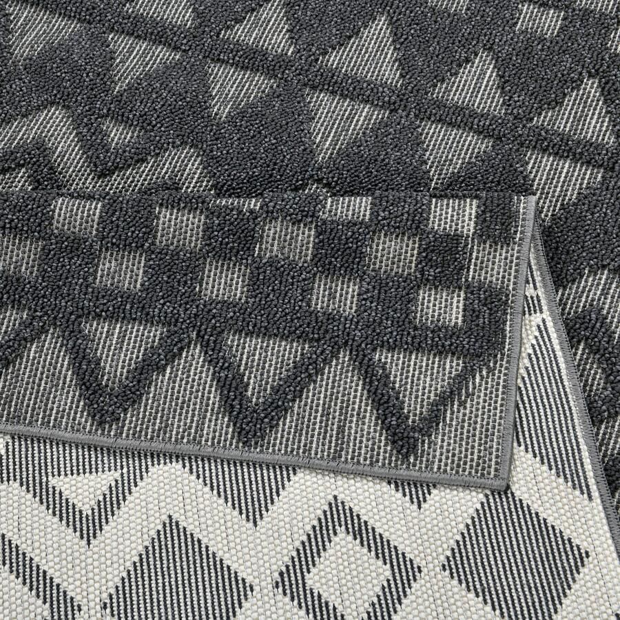 My home Loper Juliane Outdoor Hoog-laag structuur Boho geschikt voor buiten - Foto 2