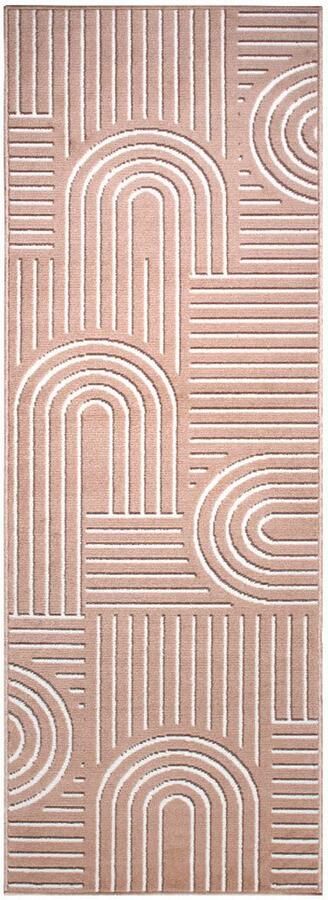 My home Loper Lysandra 3d-effect zachte korte pool onderhoudsvriendelijk lichte glans scandi-look - Foto 9