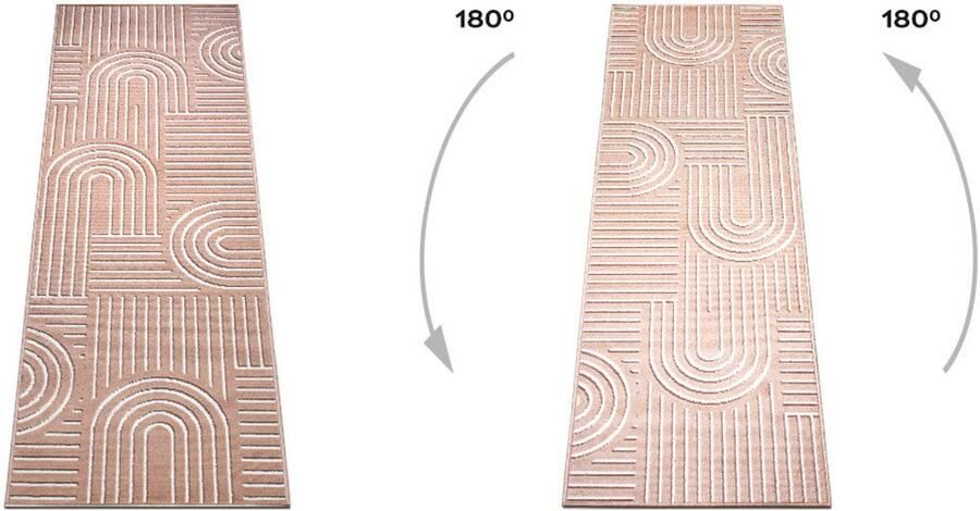 My home Loper Lysandra 3d-effect zachte korte pool onderhoudsvriendelijk lichte glans scandi-look - Foto 8