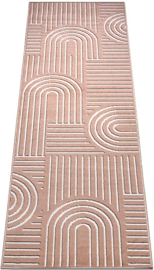 My home Loper Lysandra 3d-effect zachte korte pool onderhoudsvriendelijk lichte glans scandi-look - Foto 7