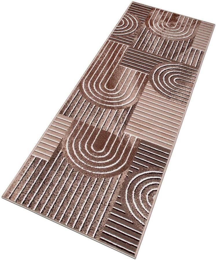 My home Loper Lysandra 3d-effect zachte korte pool onderhoudsvriendelijk lichte glans scandi-look - Foto 4