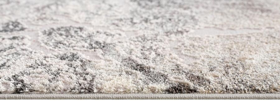 My home Loper Marmer Tapijt in moderne marmerlook hoog-laag effect vlak effen kleur - Foto 8