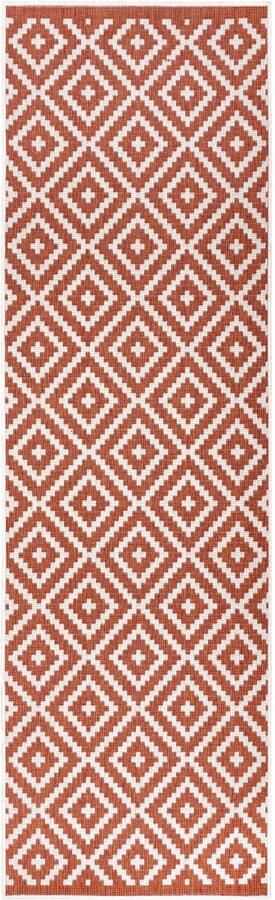 My home Loper Ronda tweezijdig te gebruiken kleed Sisal-look platweefsel in- en outdoor geometrisch boho design - Foto 4