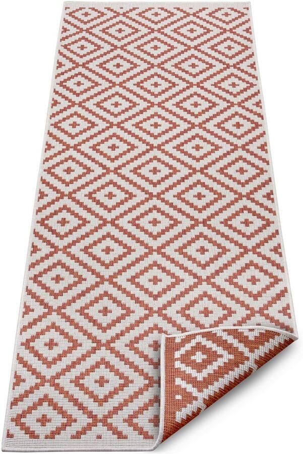 My home Loper Ronda tweezijdig te gebruiken kleed Sisal-look platweefsel in- en outdoor geometrisch boho design - Foto 3