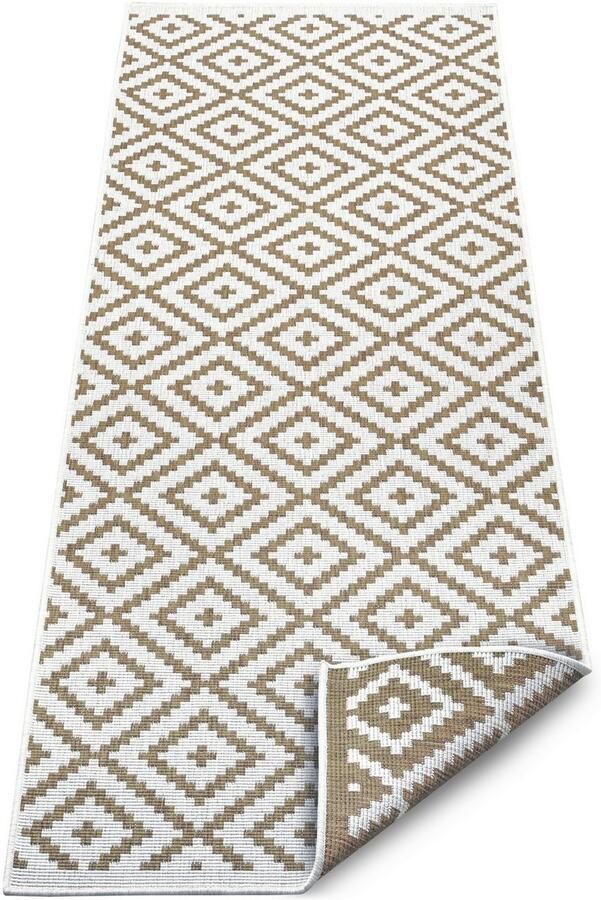 My home Loper Ronda tweezijdig te gebruiken kleed Sisal-look platweefsel in- en outdoor geometrisch boho design - Foto 4