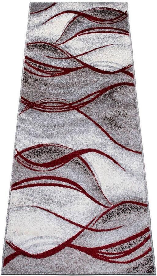 My home Loper Tritom met bijzonder zachte pool kortpolig modern golvenmotief - Foto 5