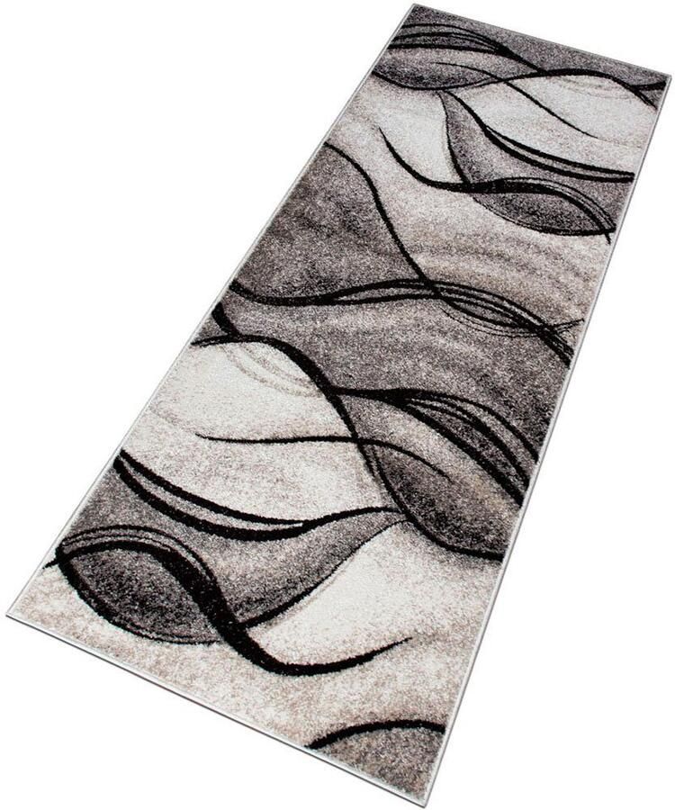 My home Loper Tritom met bijzonder zachte pool kortpolig modern golvenmotief - Foto 7