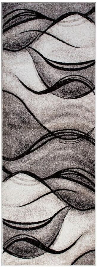 My home Loper Tritom met bijzonder zachte pool kortpolig modern golvenmotief - Foto 6