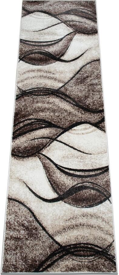 My home Loper Tritom met bijzonder zachte pool kortpolig modern golvenmotief - Foto 7