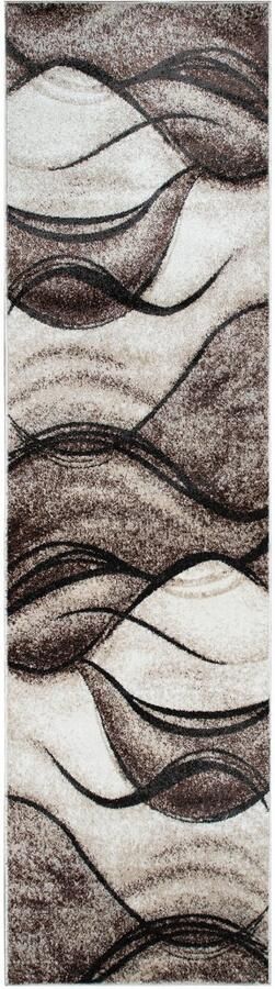 My home Loper Tritom met bijzonder zachte pool kortpolig modern golvenmotief - Foto 8