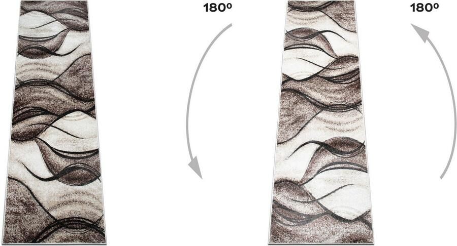 My home Loper Tritom met bijzonder zachte pool kortpolig modern golvenmotief - Foto 6