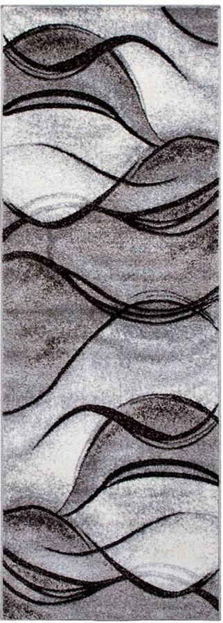 My home Loper Tritom met bijzonder zachte pool kortpolig modern golvenmotief - Foto 7