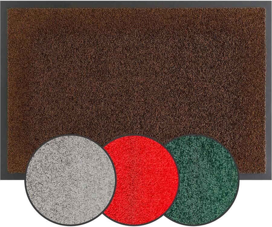 My home Mat Emil Made in Netherlands Vuilvangmat uni kleuren antislip wasbaar (handwas) - Foto 6