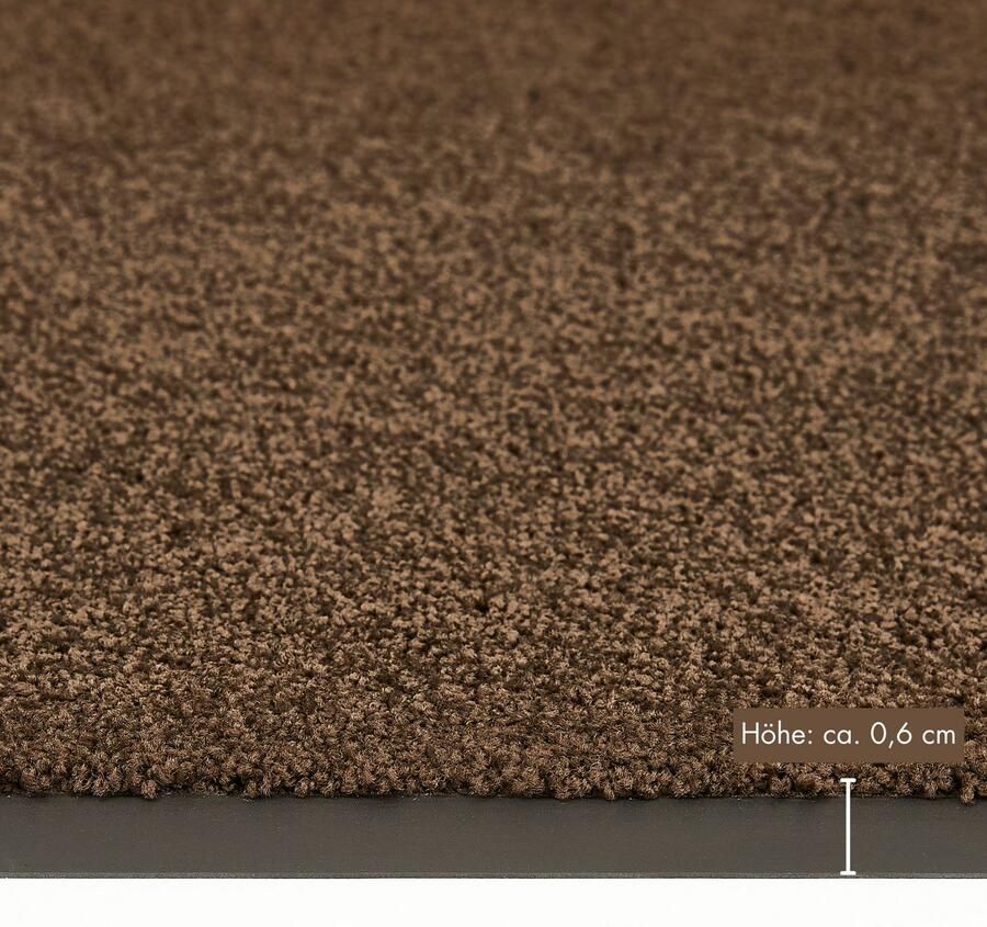My home Mat Emil Made in Netherlands Vuilvangmat uni kleuren antislip wasbaar (handwas) - Foto 5