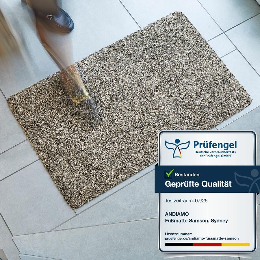 My home Mat Sydney Made in Netherlands Vuilafstotende mat gemêleerde look antislip voor binnen en buiten - Foto 1