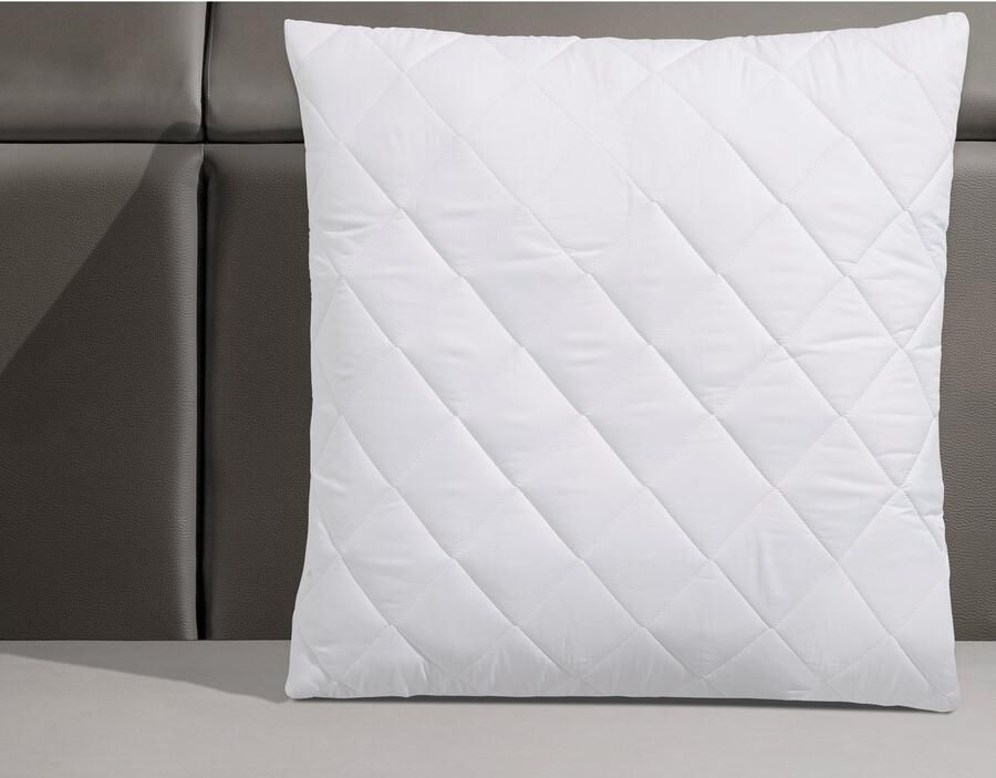 My home Microfiberkussen Microlux kussen 40x80 cm 80x80 cm Kussen in de kleuren: wit blauw roze & groen - Foto 2