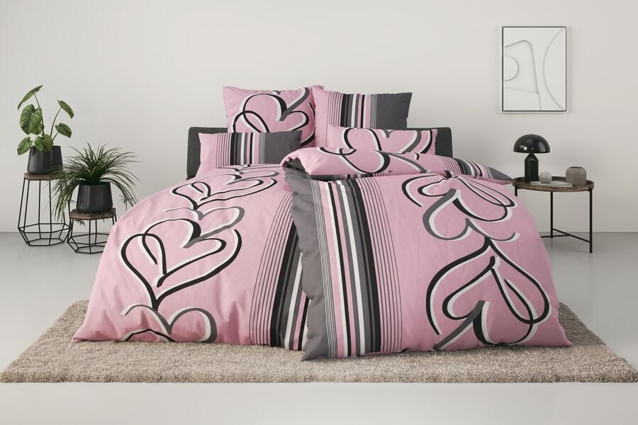 My home Overtrekset Area in mt. 135x200 of 155x220 cm Dekbedovertrek in verschillende kwaliteiten (2-delig) - Foto 9