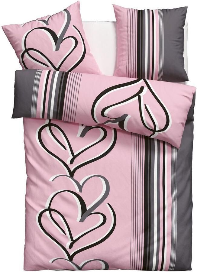 My home Overtrekset Area in mt. 135x200 of 155x220 cm Dekbedovertrek in verschillende kwaliteiten (2-delig) - Foto 5