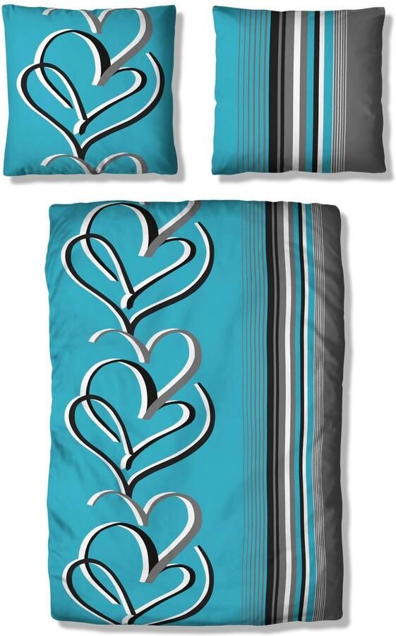 My home Overtrekset Area in mt. 135x200 of 155x220 cm Dekbedovertrek in verschillende kwaliteiten (2-delig) - Foto 6