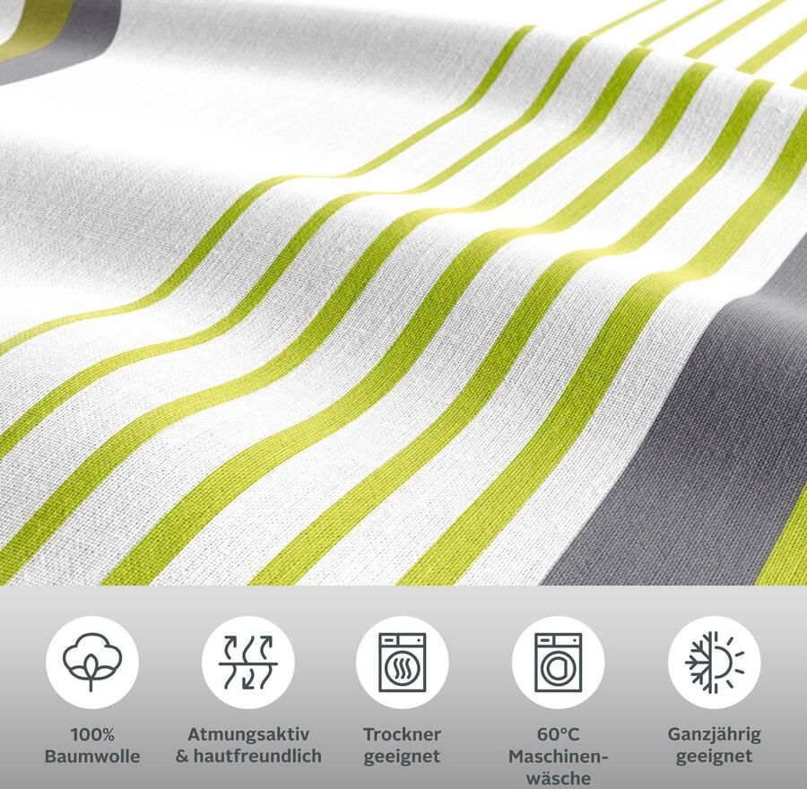 My home Overtrekset Area in mt. 135x200 of 155x220 cm Dekbedovertrek in verschillende kwaliteiten (2-delig) - Foto 4