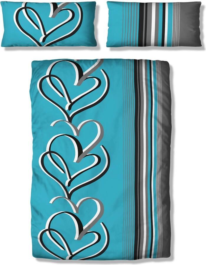 My home Overtrekset Area in mt. 135x200 of 155x220 cm Dekbedovertrek in verschillende kwaliteiten (2-delig) - Foto 5