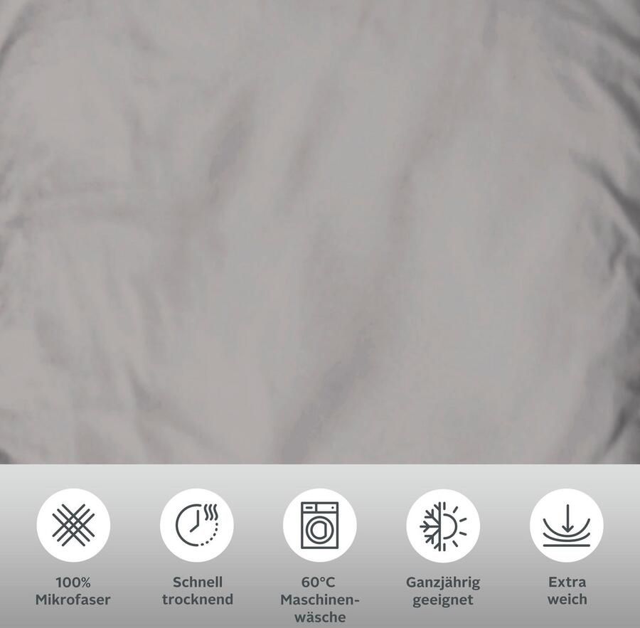 My home Overtrekset Desner Premium kwaliteit 100 % polyester zeer zacht uni vanaf 135x200 cm - Foto 3