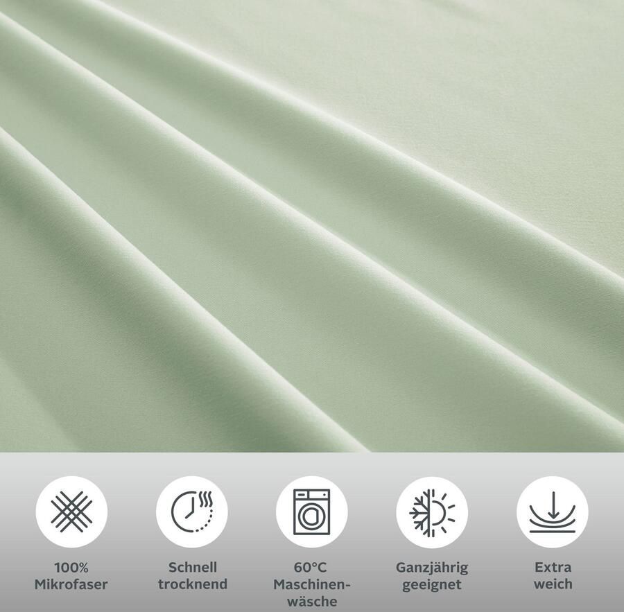 My home Overtrekset Desner Premium kwaliteit 100 % polyester zeer zacht uni vanaf 135x200 cm - Foto 2