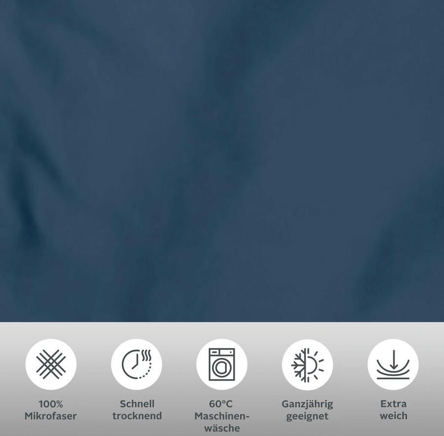 My home Overtrekset Desner Premium kwaliteit 100 % polyester zeer zacht uni vanaf 135x200 cm - Foto 2