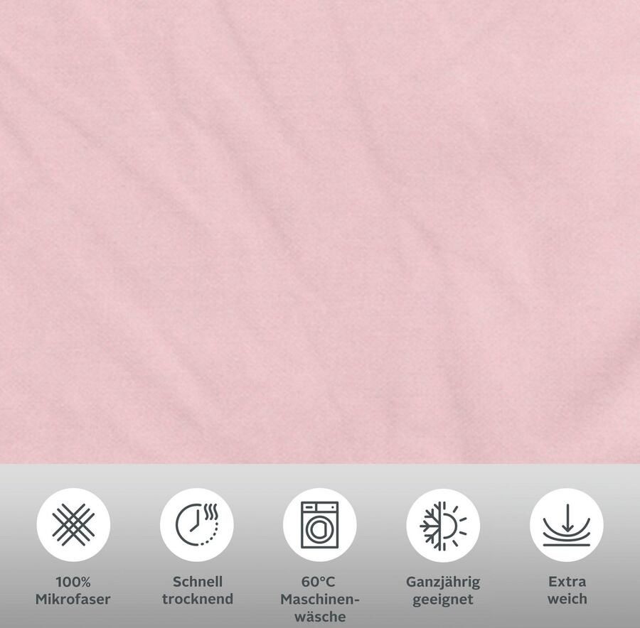 My home Overtrekset Desner Premium kwaliteit 100 % polyester zeer zacht uni vanaf 135x200 cm - Foto 2