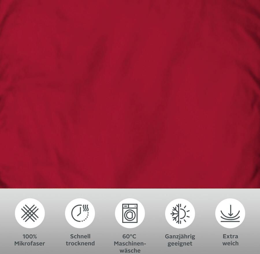 My home Overtrekset Desner Premium kwaliteit 100 % polyester zeer zacht uni vanaf 135x200 cm - Foto 5