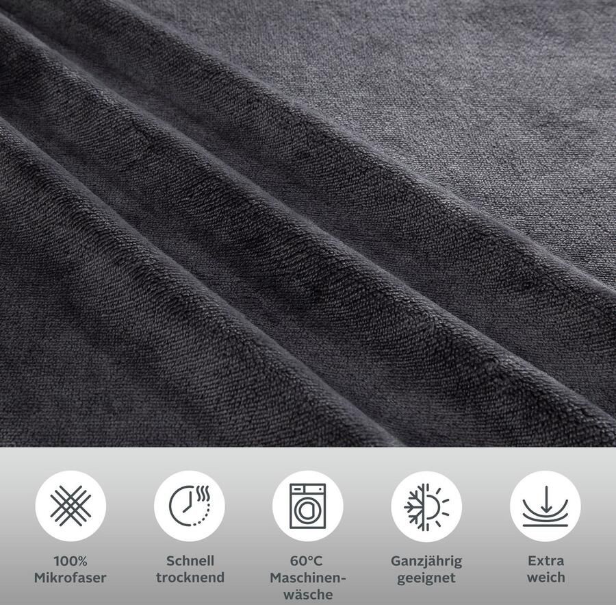 My home Overtrekset DESNER3 Beddengoed met rits cashmere-touch knuffelig & zacht - Foto 2