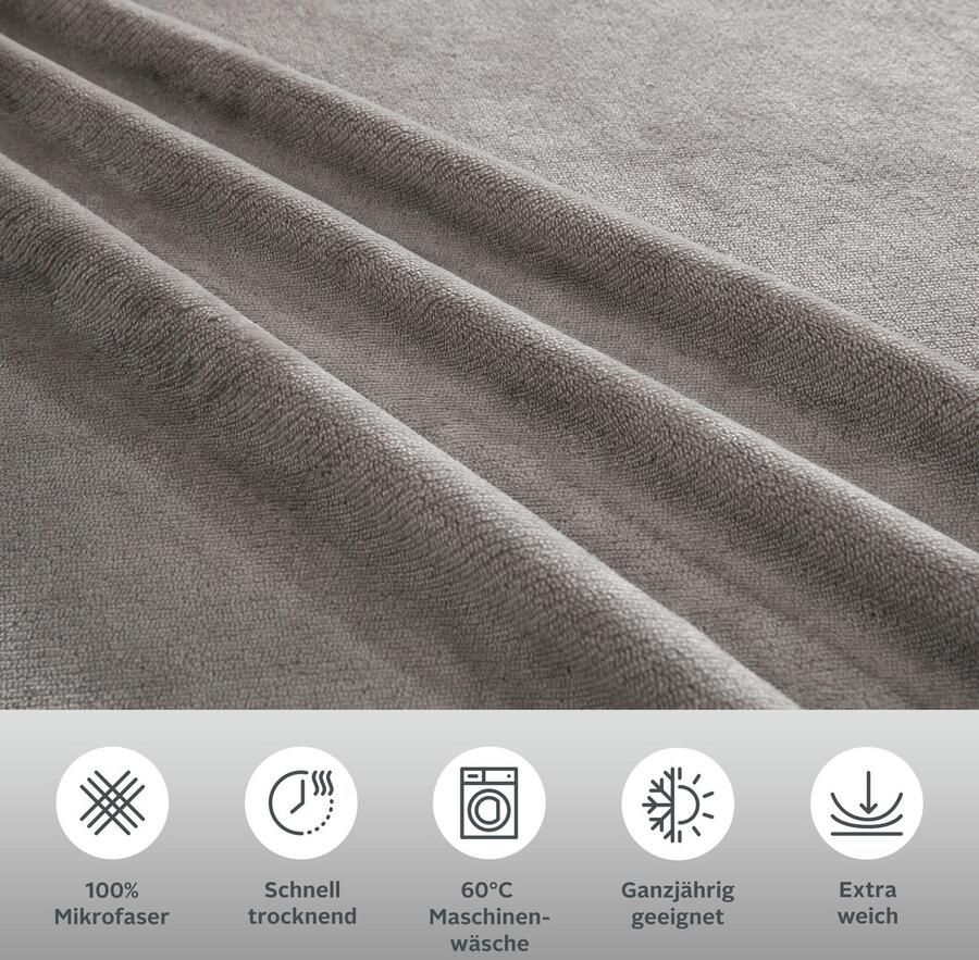 My home Overtrekset DESNER3 Beddengoed met rits cashmere-touch knuffelig & zacht - Foto 2