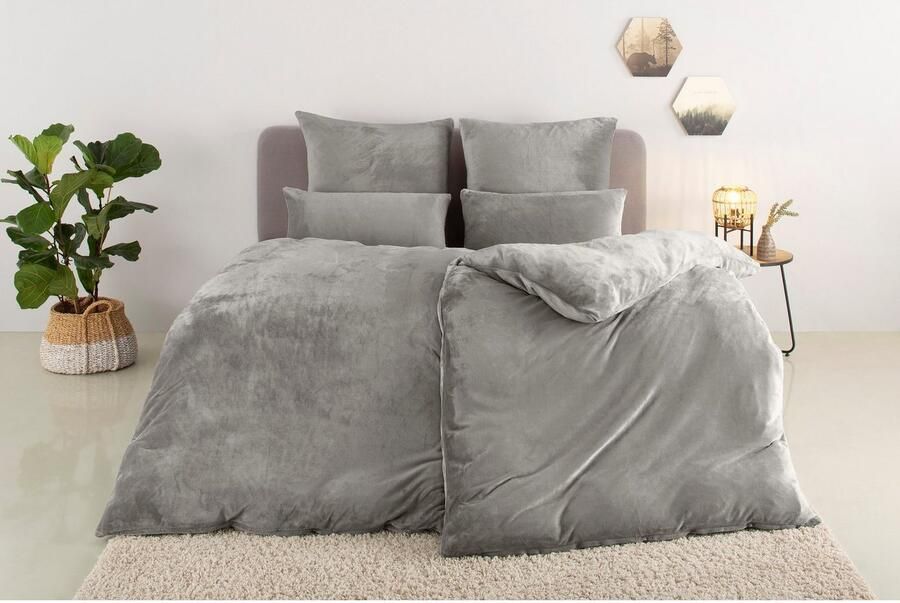 My home Overtrekset DESNER3 Beddengoed met rits cashmere-touch knuffelig & zacht - Foto 5