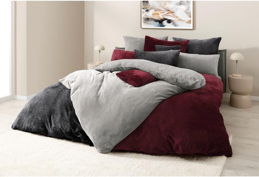 My home Overtrekset DESNER3 Beddengoed met rits cashmere-touch knuffelig & zacht - Foto 5