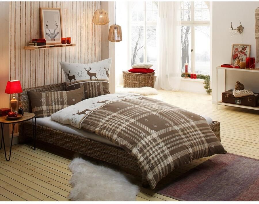 My home Overtrekset Wenda van polycotton (verkoelend) + fijnflanel (warm 100% katoen) (2-delig) - Foto 6