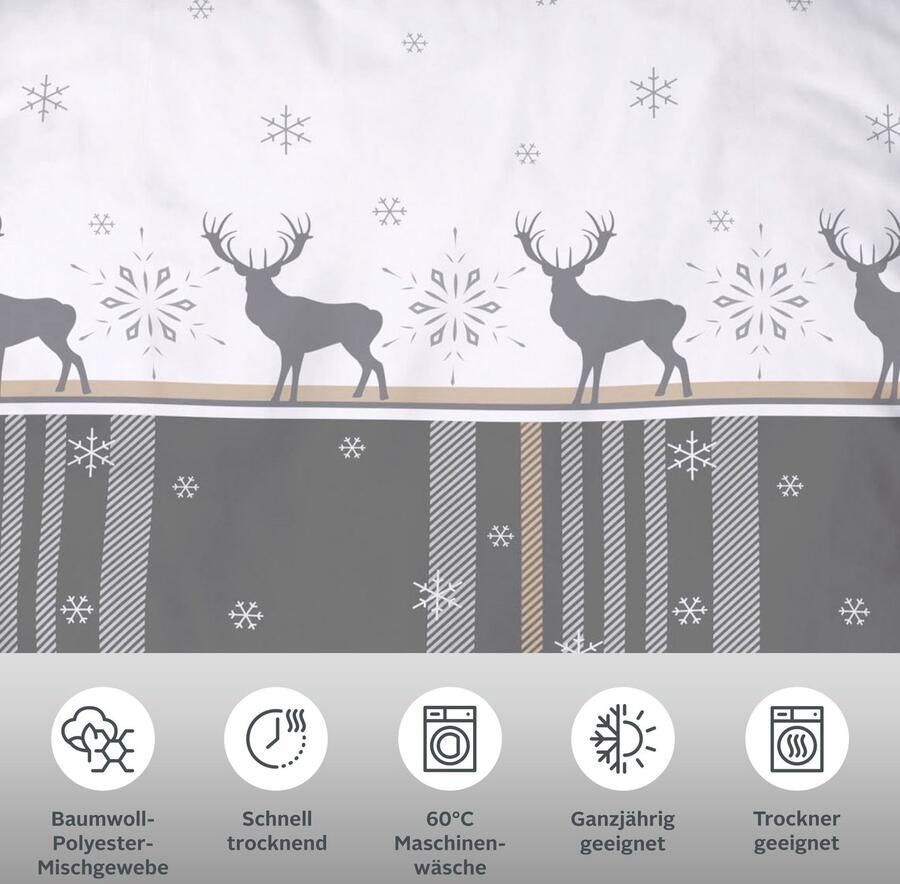 My home Overtrekset Wenda van polycotton (verkoelend) + fijnflanel (warm 100% katoen) (2-delig) - Foto 3