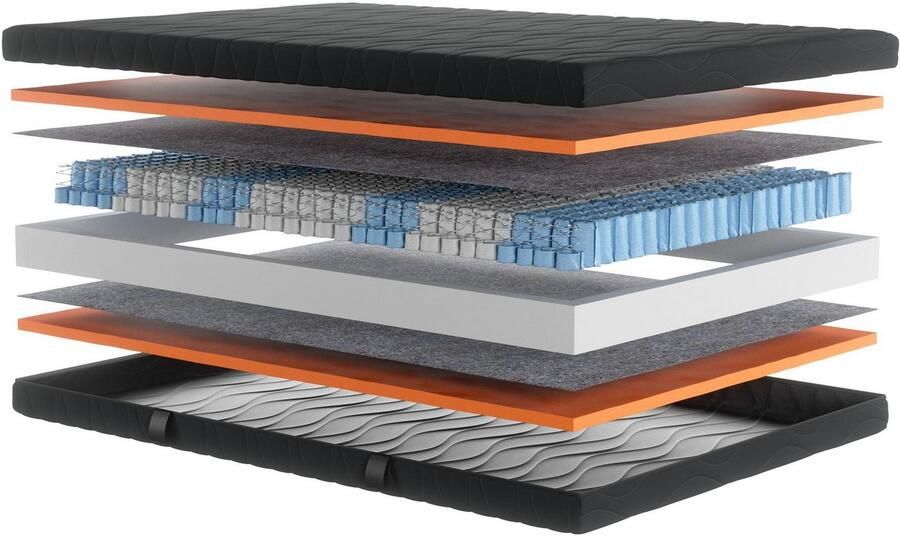 My home Pocketveringsmatras Black Diamond comfort matras 90x200 140x200 cm & andere afmetingen hoogte 20 cm - Foto 5