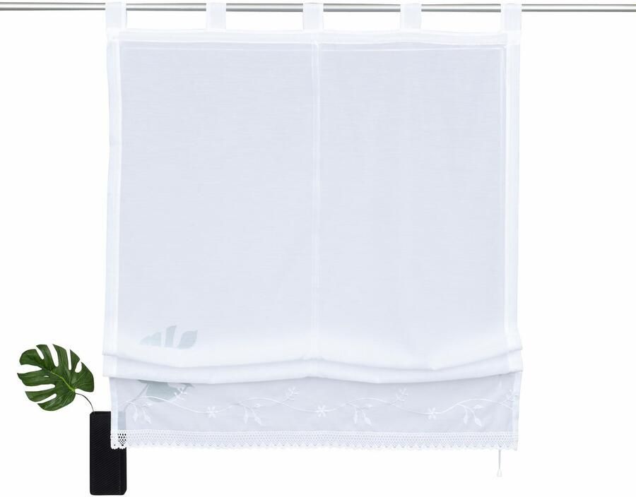 My home Romeins rolgordijn IDAHO Transparant voile polyester (1 stuk) - Foto 2