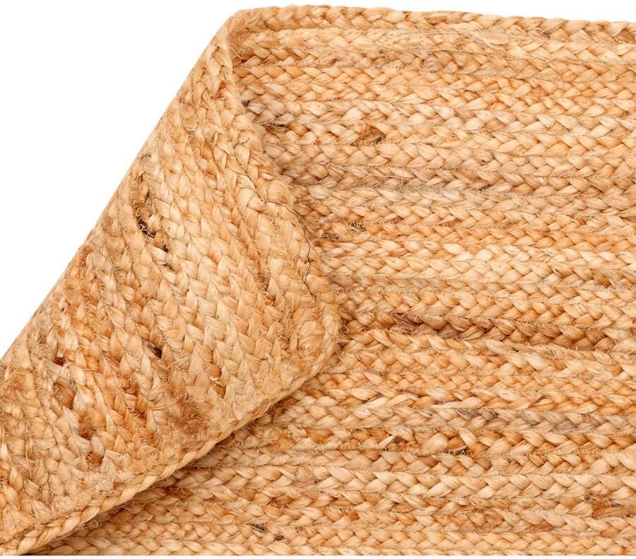 My home Set slaapkamerkleedjes Bjarka gemêleerd 100% jute handgeweven ook als loper en in rond verkrijgbaar - Foto 6