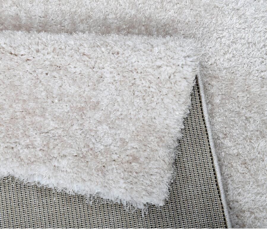 My home Set slaapkamerkleedjes Malin Hochflor shaggy effen kleuren lichte glans microvezel onderhoudsvriendelijk - Foto 3