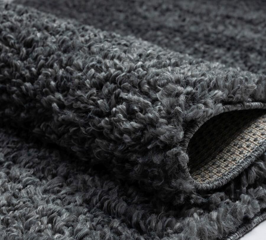 My home Set slaapkamerkleedjes met hoge pool Banji Uni-kleuren zacht en fluffy ook als loper en in rond verkrijgbaar - Foto 4