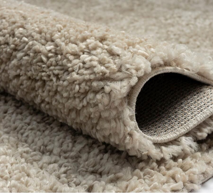 Myflair Möbel & Accessoires Set slaapkamerkleedjes met hoge pool My Shaggy uni-kleuren licht glanzend extra fluffy loper-set - Foto 4