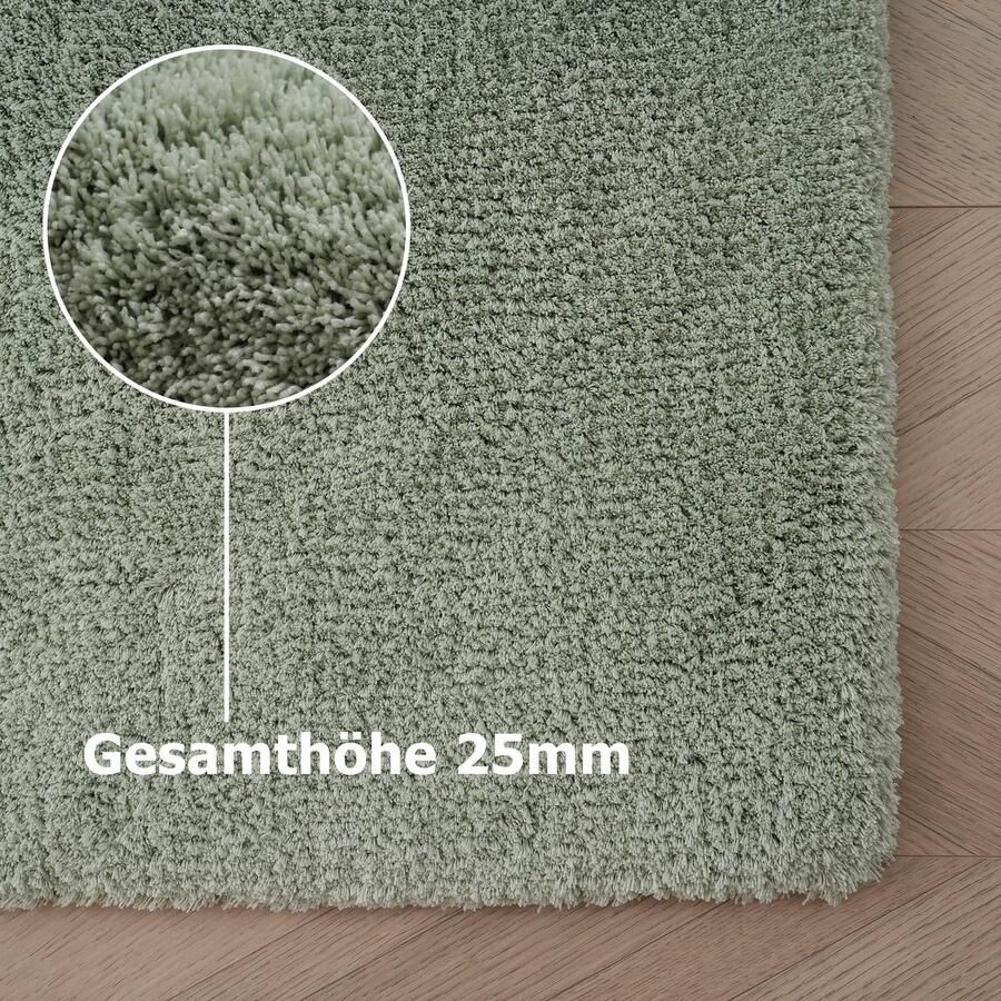 My home Set slaapkamerkleedjes met hoge pool Microvezeltapijt Magong bijzonder zacht zeer fijne pool uni unikleurig slaapkamerkleed loperset slaapkamer kinderkamer - Foto 7