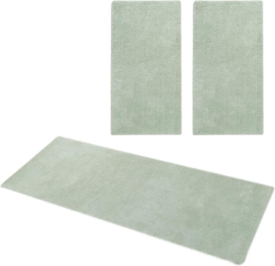 My home Set slaapkamerkleedjes met hoge pool Microvezeltapijt Magong bijzonder zacht zeer fijne pool uni unikleurig slaapkamerkleed loperset slaapkamer kinderkamer - Foto 5