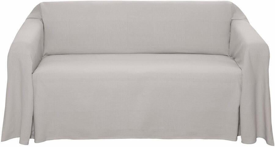 My home Sprei Mira lichte sprei van 100% katoen uni foulard zonder vulling - Foto 3