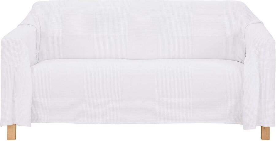 My home Sprei Mira lichte sprei van 100% katoen uni foulard zonder vulling - Foto 4