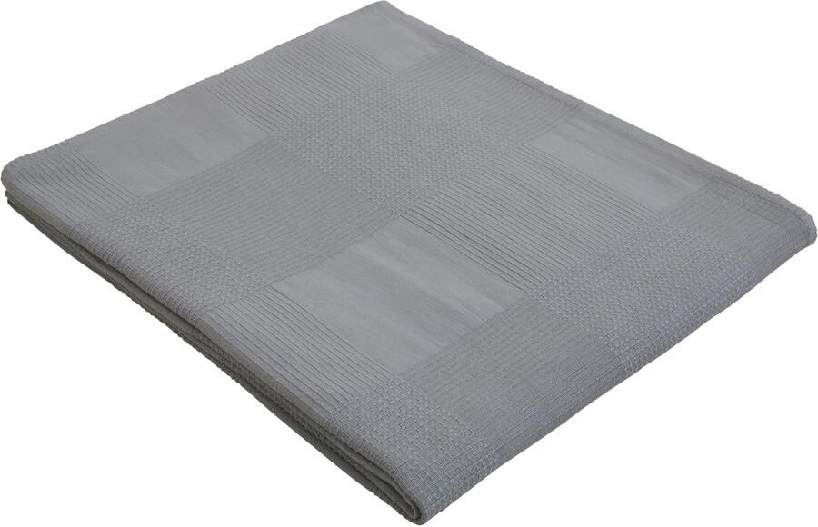 My home Sprei Mira lichte sprei van 100% katoen uni foulard zonder vulling - Foto 4